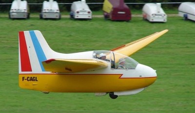Fauvel AV-22S Motor Glider Desktop Wood Airplane New Model Large Scale 1/48