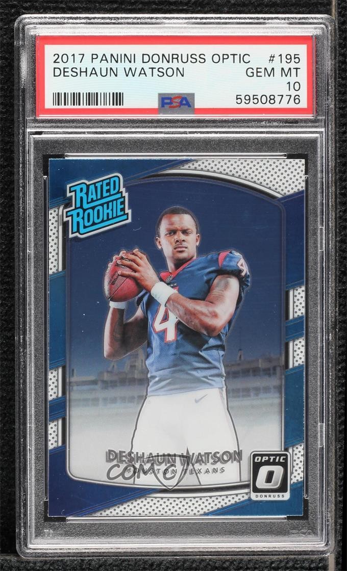2017 Donruss Optic Rated Rookie Deshaun Watson #195 PSA 10 GEM MT ez6