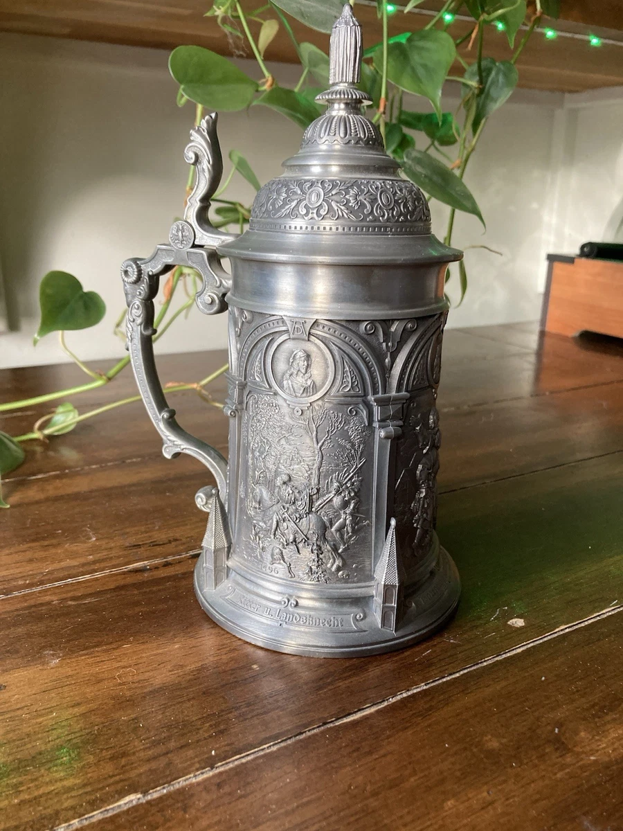 Zinn Pewter Indiana Collectible German Lidded Steins for sale | eBay