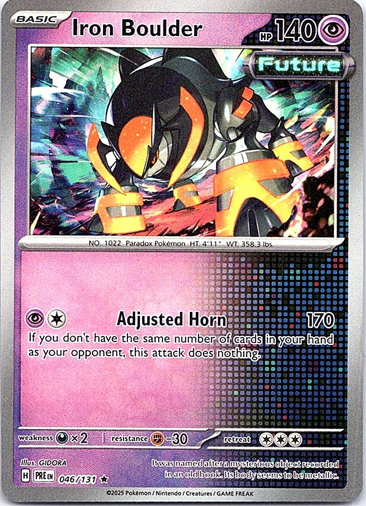 Iron Boulder Rare SV: Prismatic Evolutions 046/131 LP