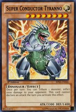 Super Conductor Tyranno - BP02-EN046 - Rare - 1st Edition - Damaged - Battle Pac