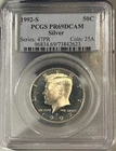 1992-S 50C Kennedy Proof Silver Half Dollar ~ PCGS PR69DCAM