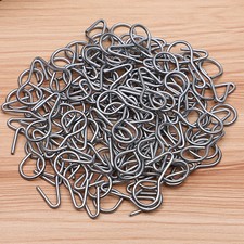 Silver Steel Car Seat Cushion Fixing Hooks 100Pcs Car Seat Cover Clips