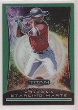 2020 Panini Chronicles Titan Green 14/50 Starling Marte #17 0c6