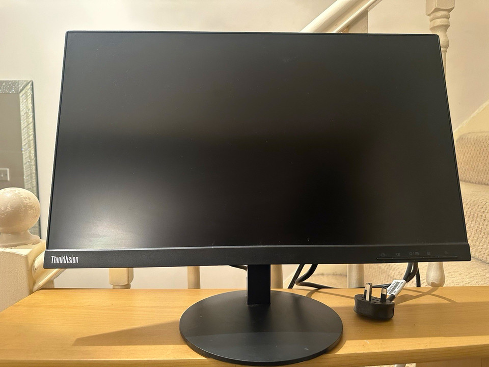 Lenovo ThinkVision 22 in Monitor Computer Screen Display Black | eBay UK