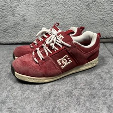 Raro DC Shoes Lynx 2 Zapatos Para Hombres Talla 11 Rojo Gamuza Skate Tenis OG 300244
