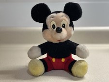 Vintage Disneyland Walt Disney World Mickey Mouse Plush Toy Plushie 7  VGC
