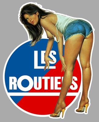PIN UP STICKER LES ROUTIERS ROADIER NICE TRUCK TRUCK VINTAGE PINUP RA120
