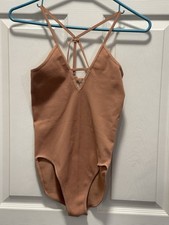 Free People Movement Dance All Day Bodysuit Mauve Pink Size M/L