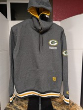 NFL Green Bay Packers Hoodie Men's Size Large Gray Team Apparel Sweatshirt