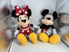 Disney Mickey and Minnie Mouse Plush 14" NWT