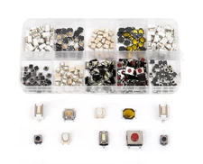 100 Pcs Micro Switch, Tactile Mini Momentary Push Button Switches Kit (Normally