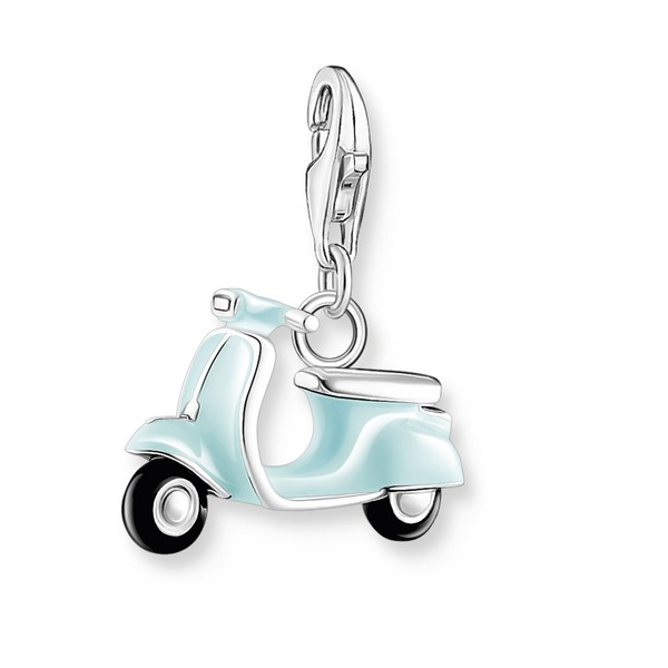 Thomas Sabo Schmuck Charm-AnhäNger TüRkisfarbener Motorroller 1937-041-7-image