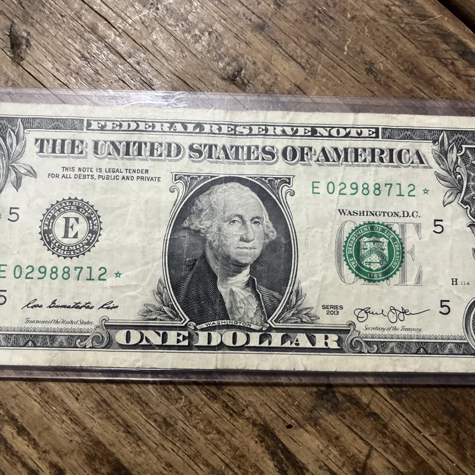 2003 One Dollar Federal Reserve STAR NOTE $1 LOW SERIAL NUMBER E02988712* - Image 3 of 4