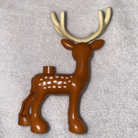 Lego Duplo Forest Farm Zoo Animals Deer Buck Antlers Doe Fawn House Home Set