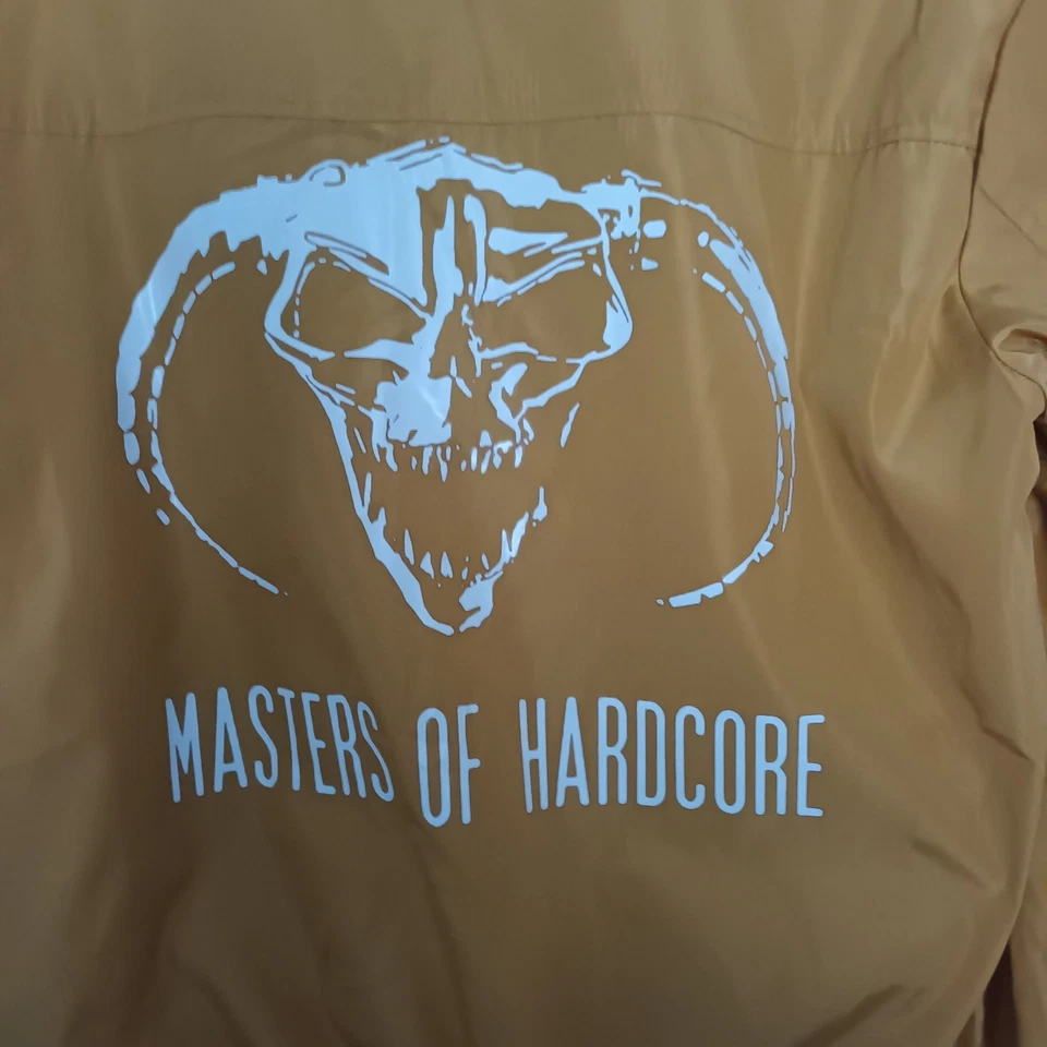 MASTERS OF HARDCORE POLYESTER YELLOW JACKET SZ MEDIUM GREAT COND. FREE UK P+P - Image 4 of 4
