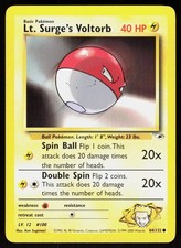 Lt. Surge's Voltorb 84/132 Common Gym Heroes Pokemon Unlimited 2-2-125