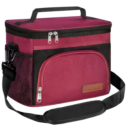 Insulated Lunch Bag for Women/Men - Reusable Lunch Box for Office Picnic Hiki...