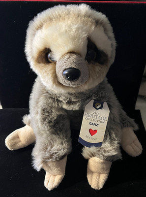 The Heritage Collection Sloth 12 inch Plush Stuffed Animal by Ganz NEW with tags