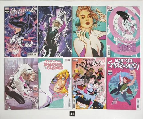 SPIDER-GWEN:THE GHOST-SPIDER #1 JENNY FRISON 1:100 MIX LOT OF 8 SPIDER-GWEN