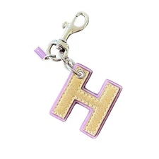 Coach Letter Bag Charm - Y2K H  Leather Suede