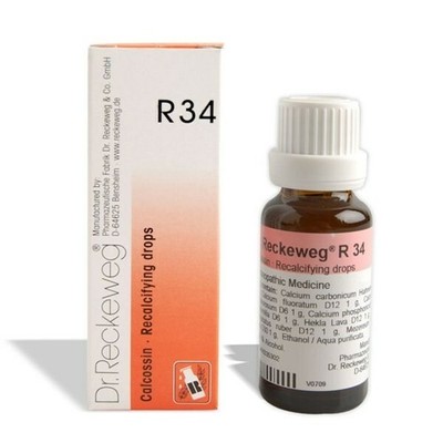 Dr. Reckeweg R34 Calcossin - Recalcifying drops (USA Fast Dispatch)