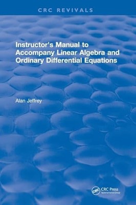 Instructors Manual to Accompany Linear Algebra and Ordinary Differential Equati