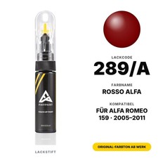 Lackstift F&uuml;r Alfa Romeo 159 289/A Rosso Alfa Set Profi Kratzer Reparatur