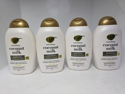 OGX NOURISHING COCONUT MILK Shampoo Hydrate & Restore 13oz.(4Pk) A