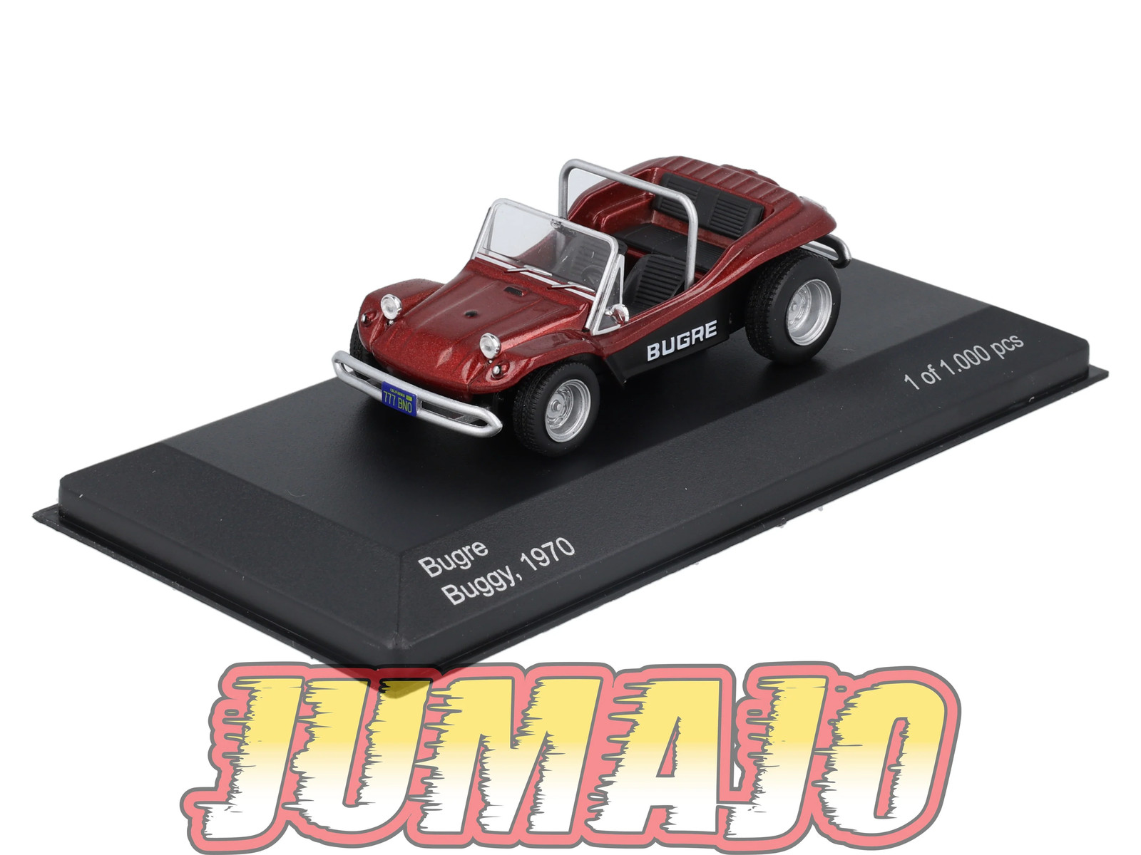 Voiture Bugre Buggy 1970 Whitebox 1/43 miniature de collection en métal bleu