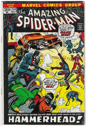 Amazing Spider-Man #114 (1972) Hammerhead App Marvel Bronze Age GD Moisture NO R