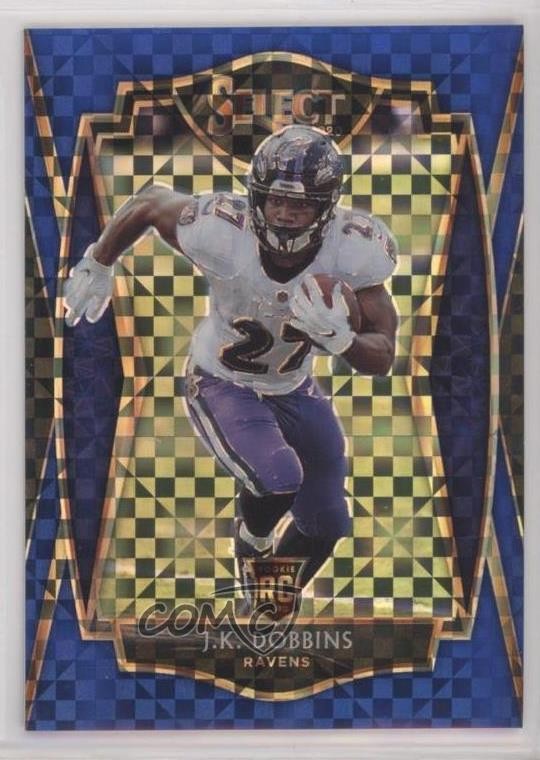 2020 Panini Select Premier Level Blue Prizm /149 JK Dobbins #152 Rookie RC 10qe