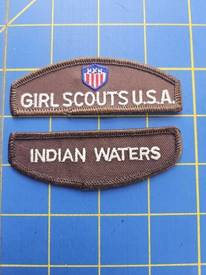 #ad Girl Scouts USA Indian Waters Council Brownie Patch Badge Eau Claire Wisconsin $15.00