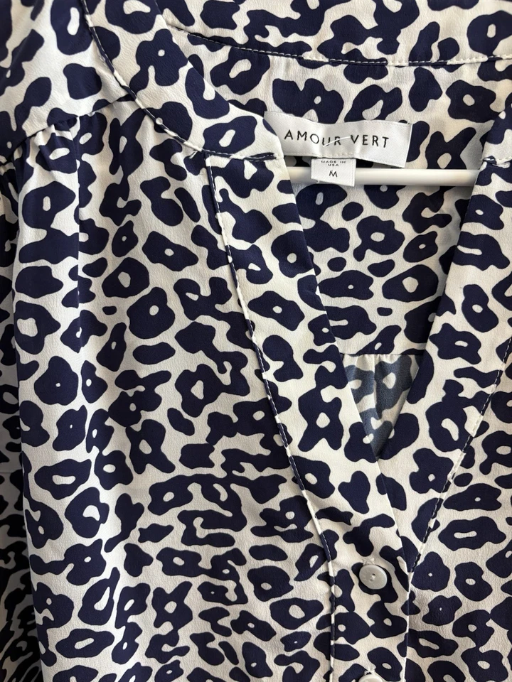 Amour Very Navy/White Blouse M - Image 2 of 4