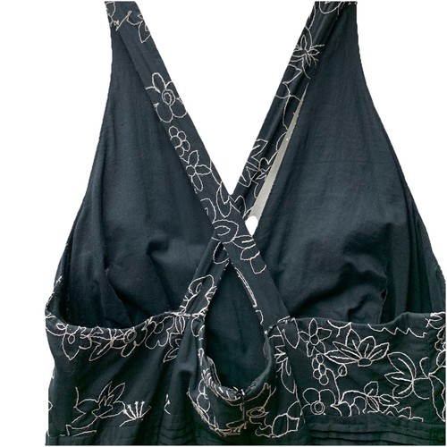 Y2K Baby Doll Dress Women’s 14 Floral Black Whimsey Goth Fairycore Cottagecore - Picture 5 of 10