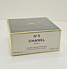 CHANEL No.5 After Bath Pressed Powder 75g / 2.5oz Vintage Sealed Rare France