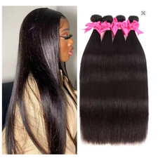 Straight Bundles Human Hair 12A Human Hair 4 Bundles Straight Hair from 14 Inch