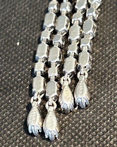 Vintage 1950s Signed Pennino Clear Rhinestone Waterfall /Chandelier Earrings - 第 7/7 張圖片