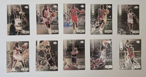 1999-2000 Upper Deck Black Diamond Michael Jordan Chicago Bulls 10 NBA Card Lot