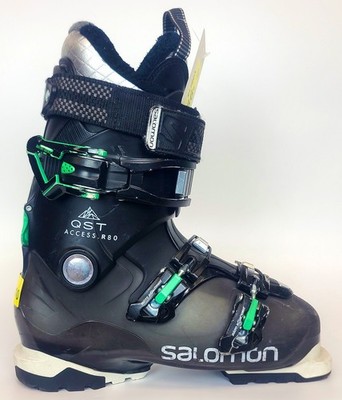 USED $500 Men's Salomon QST Access R80 Ski Boots Black most sizes