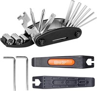 Fahrrad-Reparatur-Set Multitool 16 In 1 Schwarz Nylon Metall FüR Mountainbike