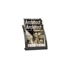 Deflect-o 3-tier Contemporary Magazine Holder - Desktop, Counter - 13.3" Height