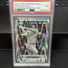 2022 Topps Chrome Sonic #1 Shohei Ohtani Black and White Raywave Refractor PSA 9