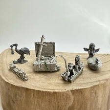 Vintage Pewter Miniatures Lot Spoontiques, Rawcliffe Boyd Perry & More