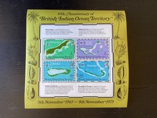 British Indian Ocean Territory / 10th Anniversary Mint Sheet postage stamps,