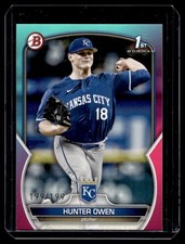 2023 Bowman Draft Aqua Pink Hunter Owen RC 199/199 Kansas City Royals #BD-5