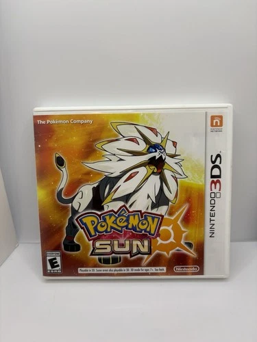 Pokémon Sun (Nintendo 3DS 2016) Complete CIB RPG Action Pokémon Game
