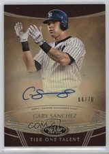 2019 Topps Tier One Tier One Talent Auto /70 Gary Sanchez #TTA-GSA Auto s5j