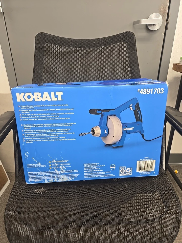 Kobalt KDA100 1/4-in dia -ft L Corded Auto Drain Auger for 3/4"- 2" Drains - Image 3 of 4