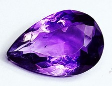 Natural Violet Amethyst 6.50 Ct Pear Shape Certified Loose Gemstones